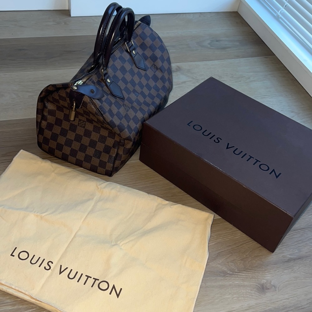 Louis Vuitton Damier Ebene Speedy 30 Bag 👜✨
